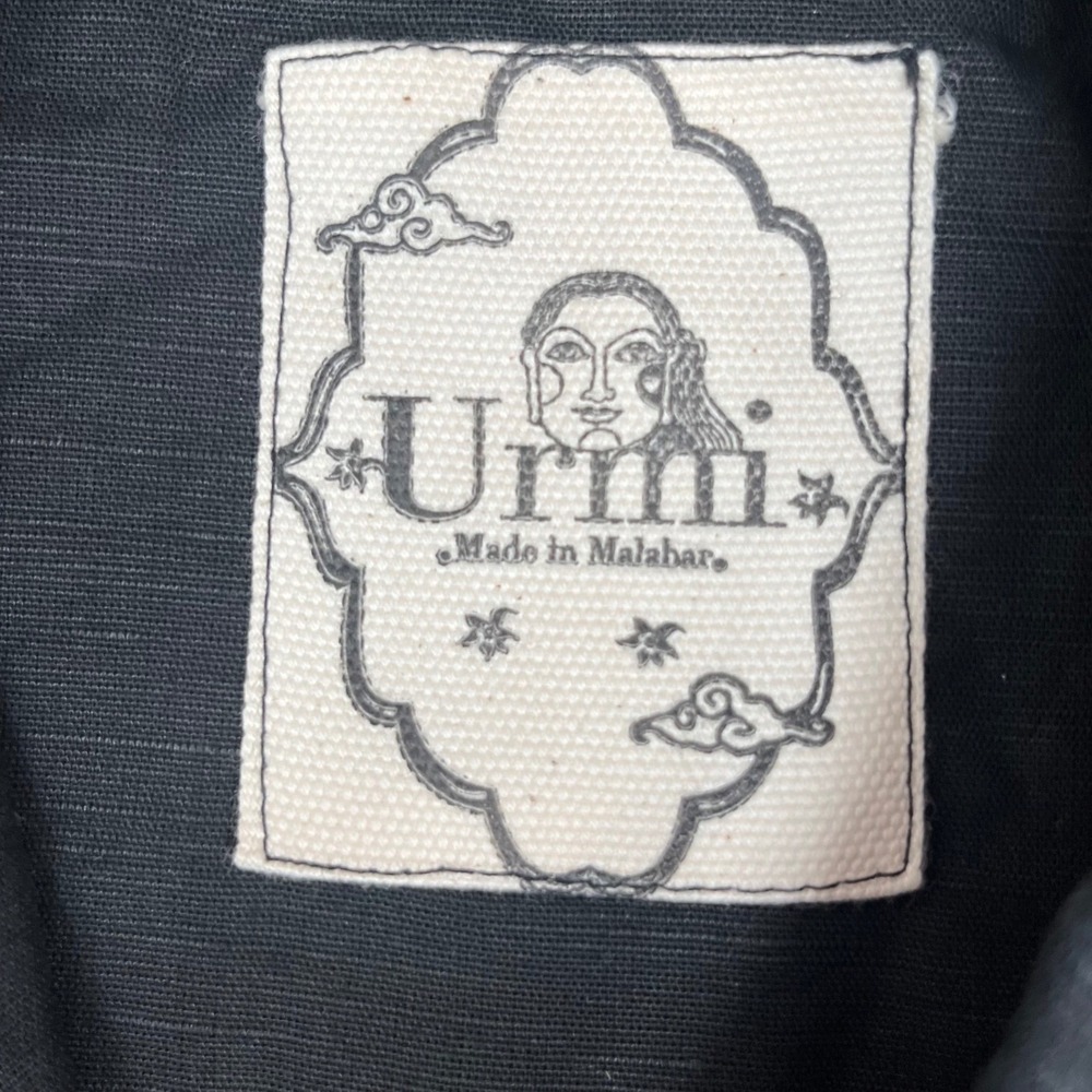 House of Urmi women's shirt dress OS Black Portrait Patch Art Malabar - Picture 4 of 8
